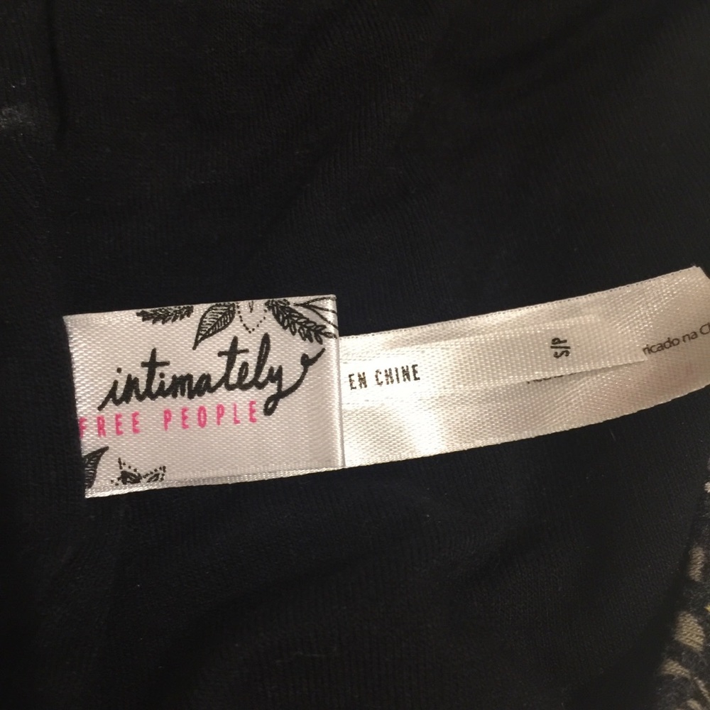 SOLD π Free People BLACK Floral Bralette - Picture 7 of 8